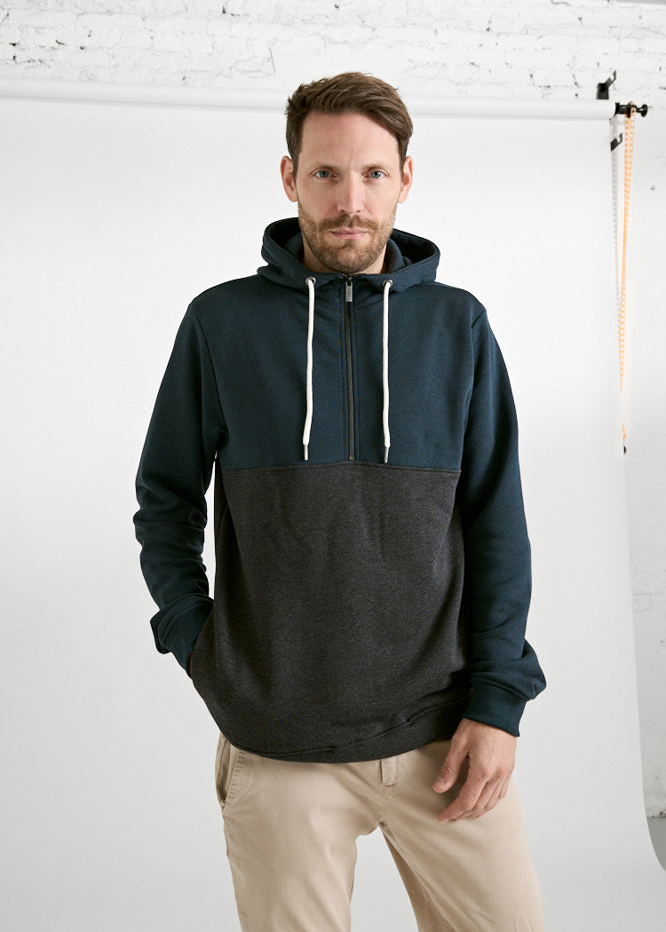 Wijld Albert Herren Hoodie Carbon Anthra Bio