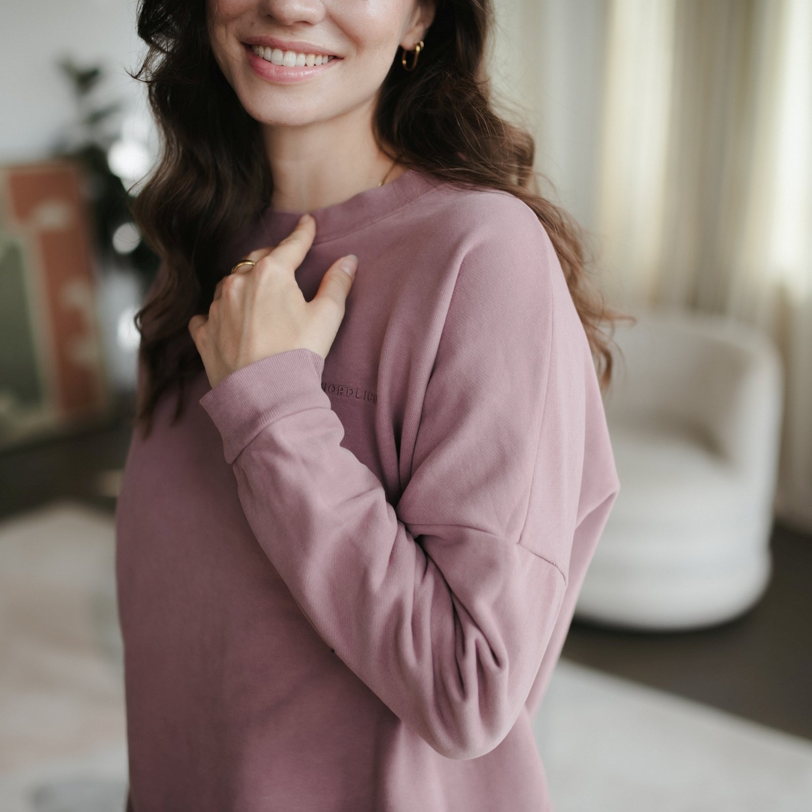Nordlicht Malin Sweat Kleid aus Bio-Baumwolle lässig