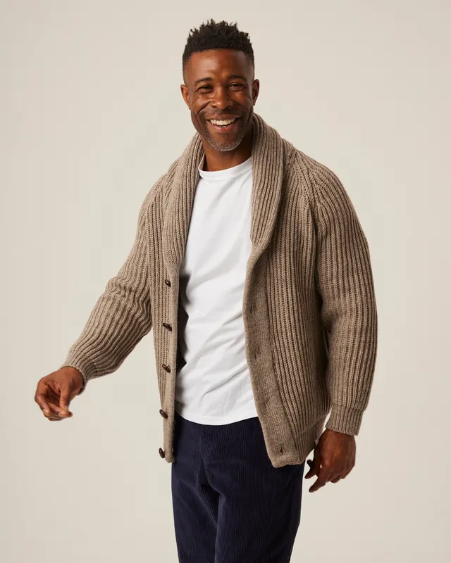 Peregrine Wilkinson Cardigan Merino Olive M