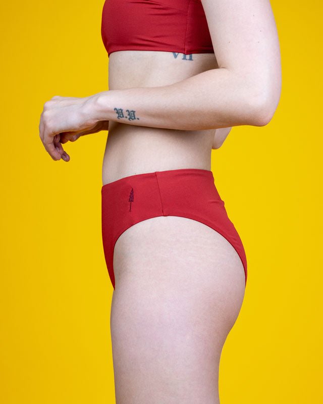 NIKIN Treekini Bottom High Waist Bikinihose Bloodstone Red