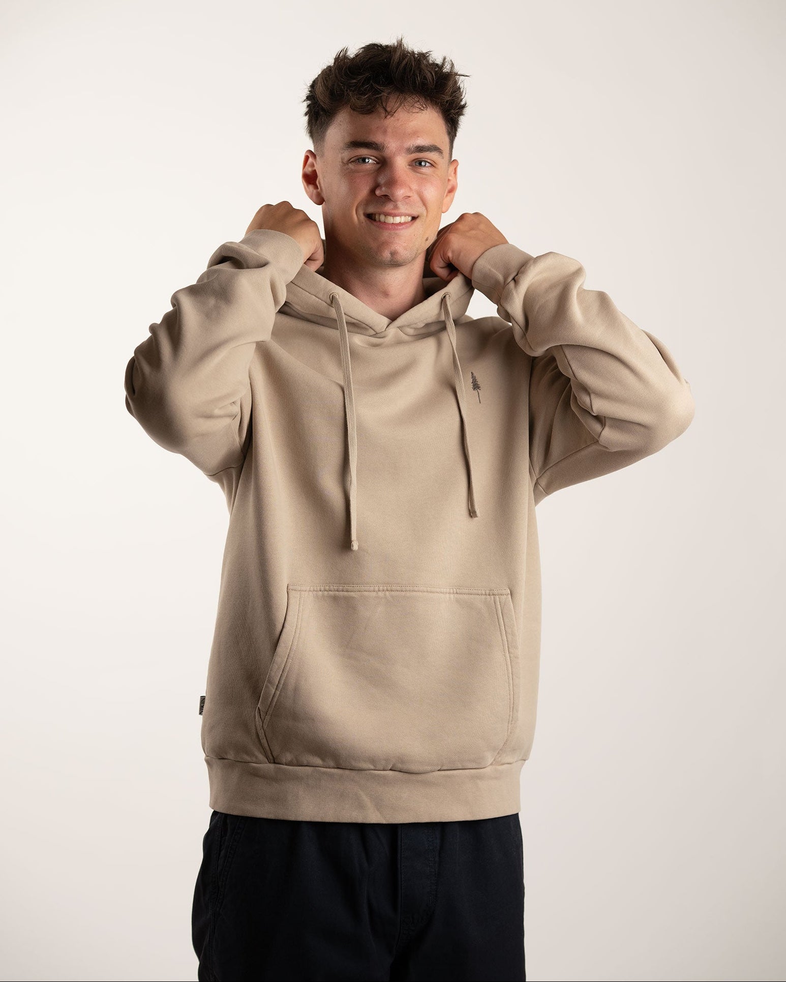 NIKIN TreeHoodie Hoodie Light Taupe Bio-Baumwolle