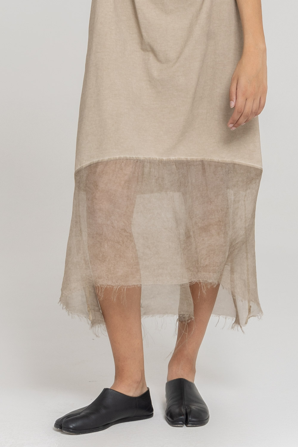 Sanctamuerte Abiti Abito Lungo Jersey Maxikleid Baumwolle