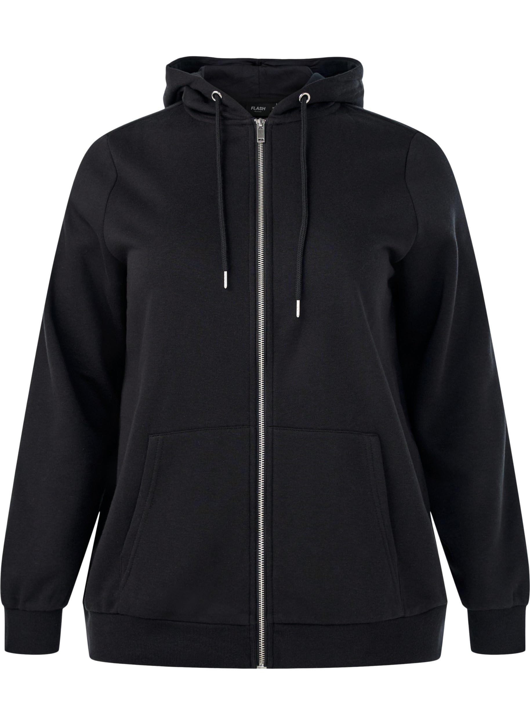 Zizzi Sweats Zip Hoodie Kapuze Balloon Fit Fleece
