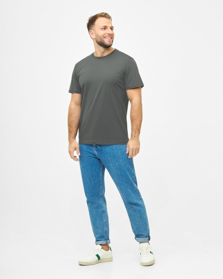 NIKIN TreeShirt Plain T-Shirt Ash Green Bio-Baumwolle