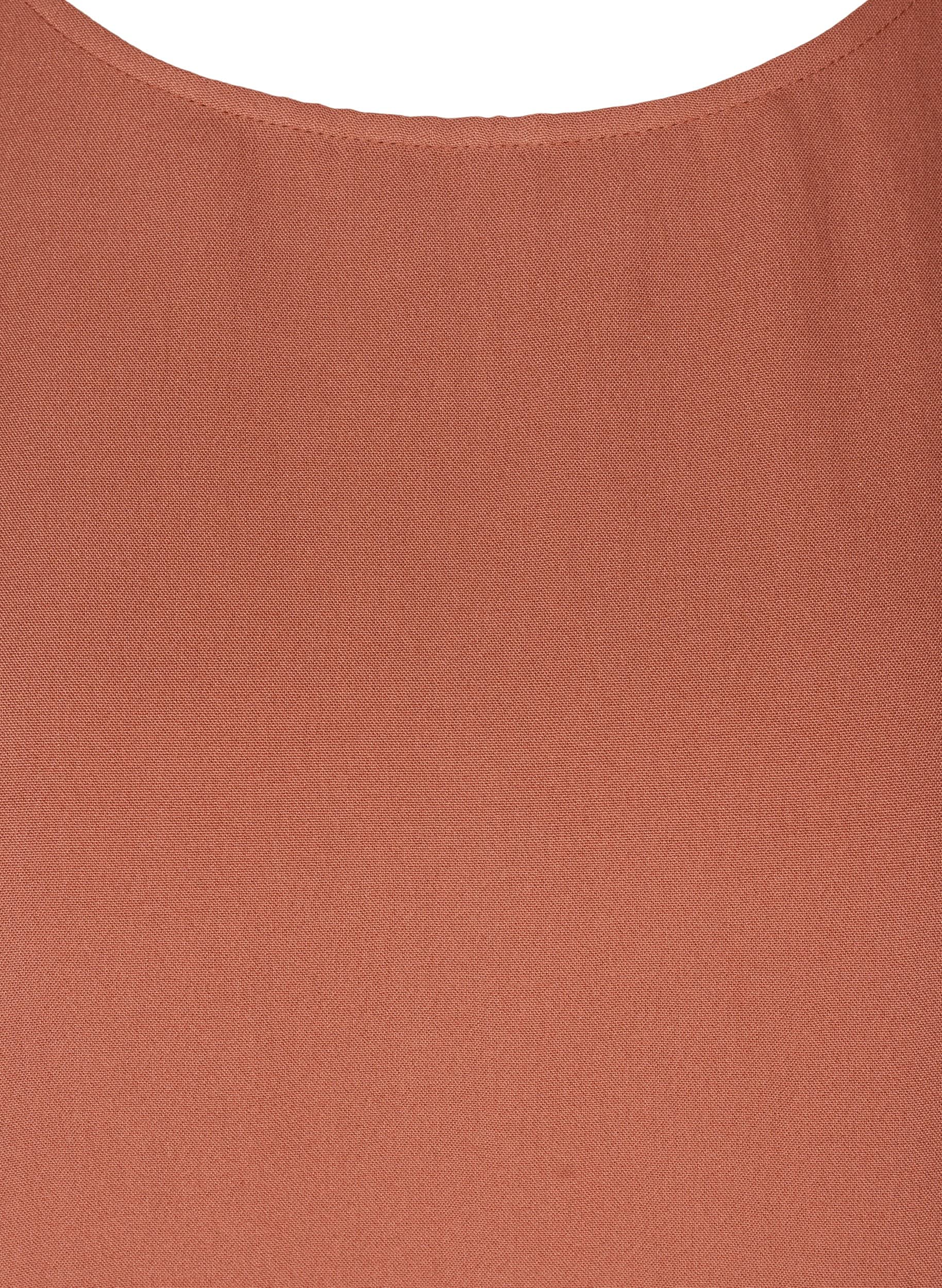 ZIZZI Dresses A-Linie Kleid Kurzarm Viskose Rundhals Knopf