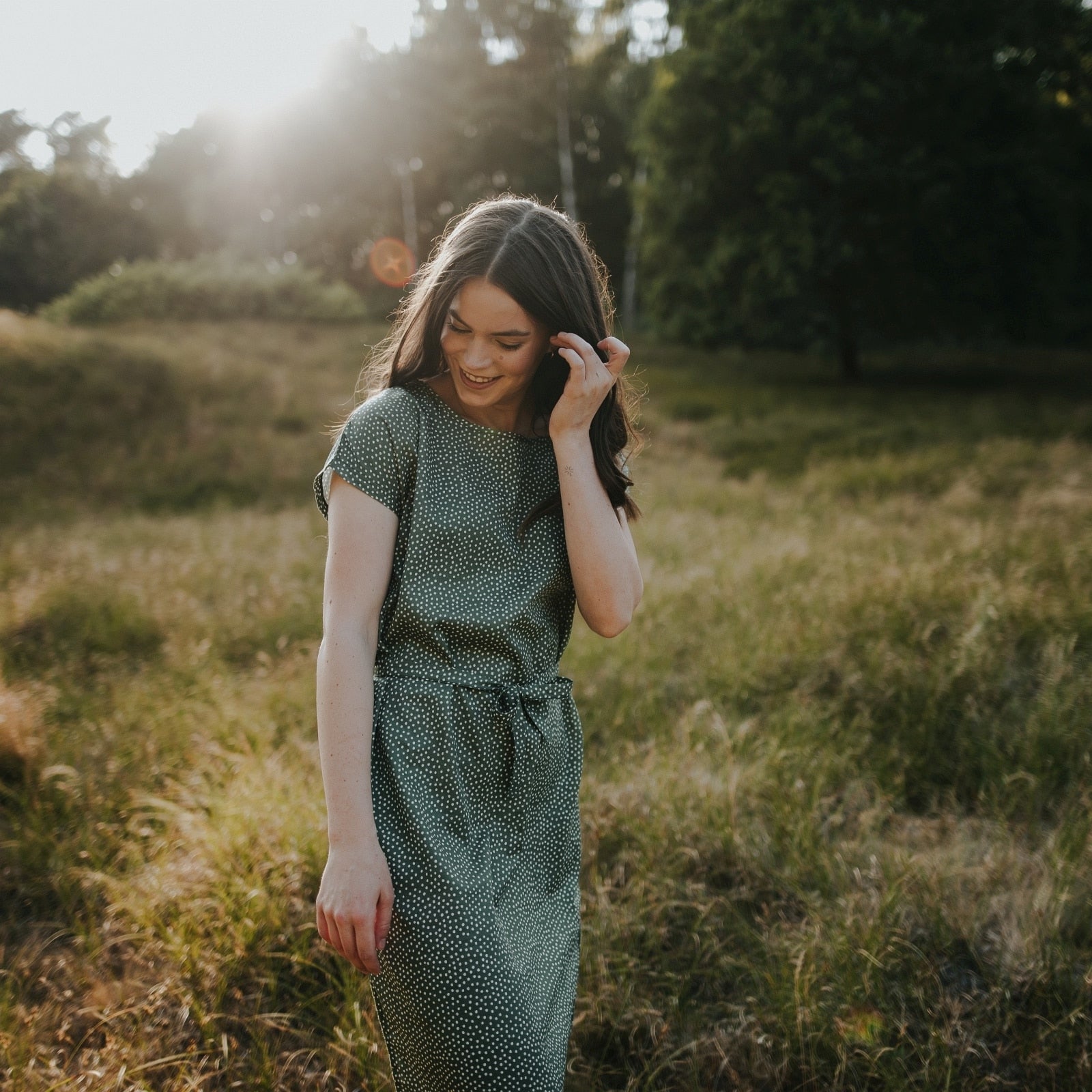 NORDLICHT Elin Kleid mit Punkten Ecovero Sommerkleid