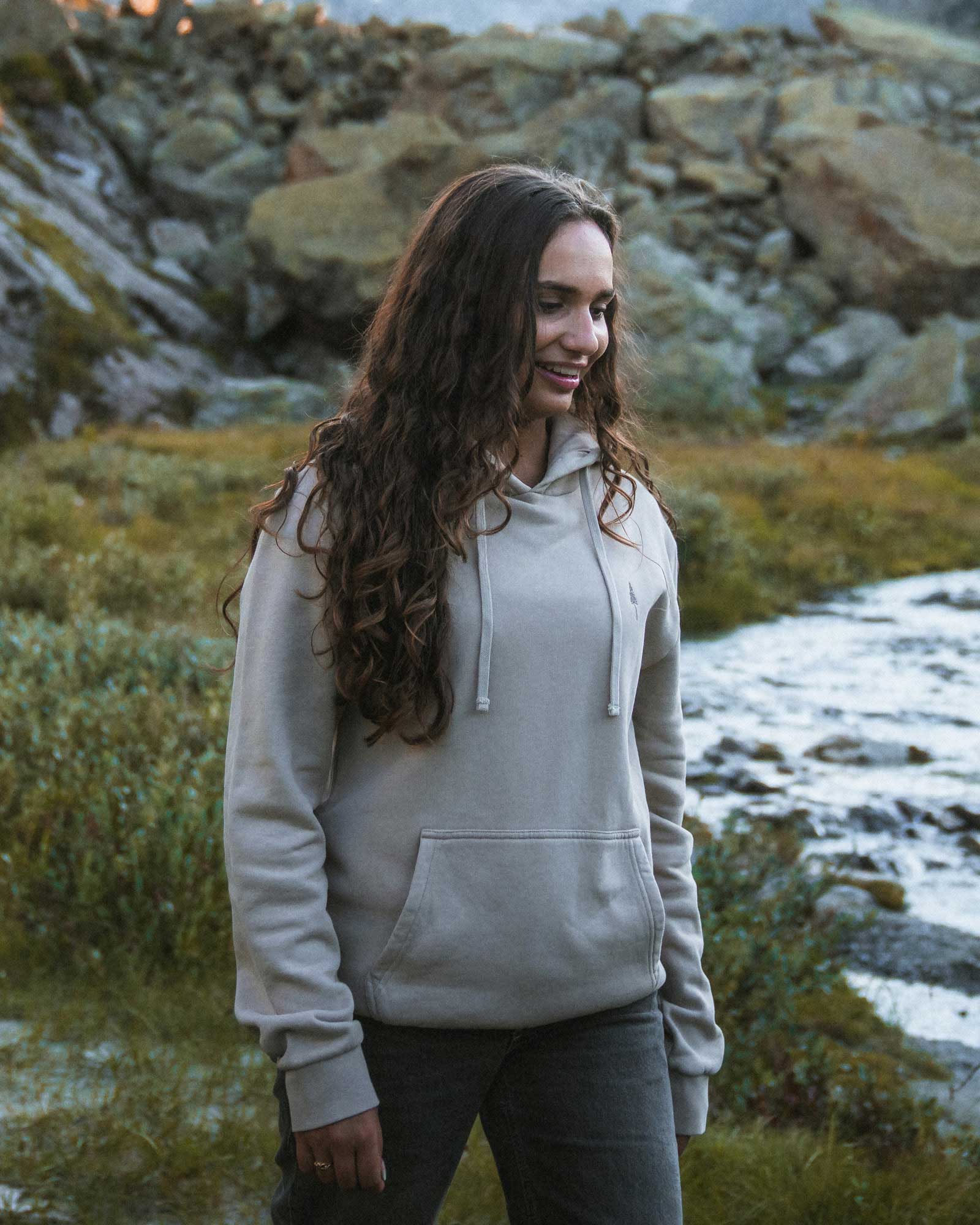 NIKIN TreeHoodie Hoodie Light Taupe Bio-Baumwolle
