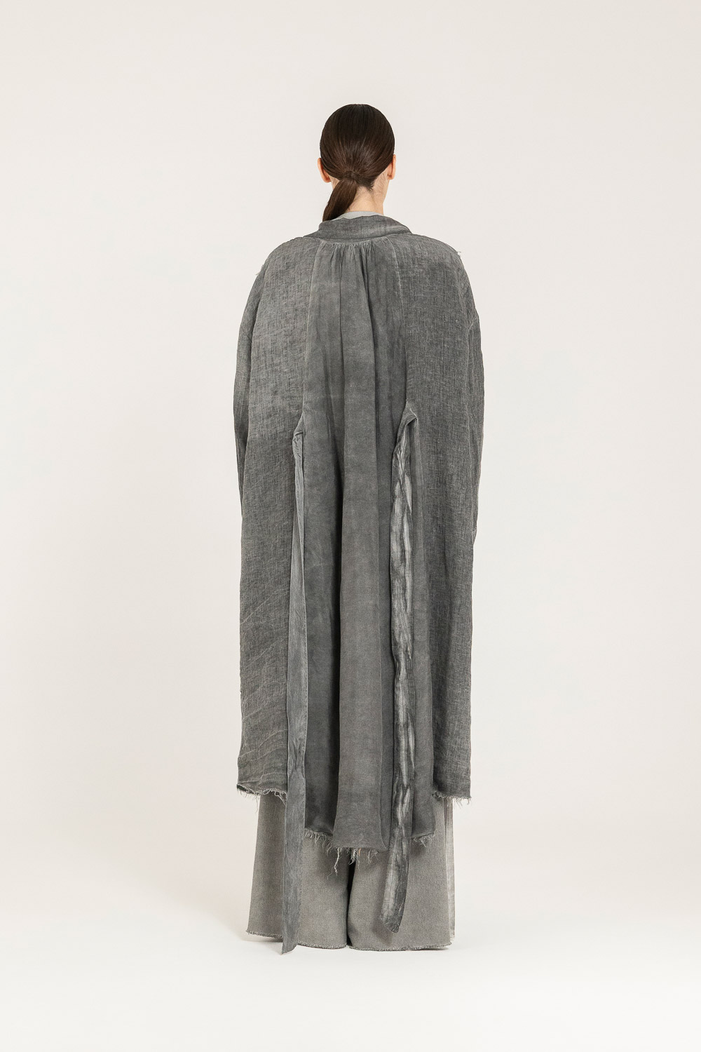 Sanctamuerte Capispalla Spolverino Blazer Leinen
