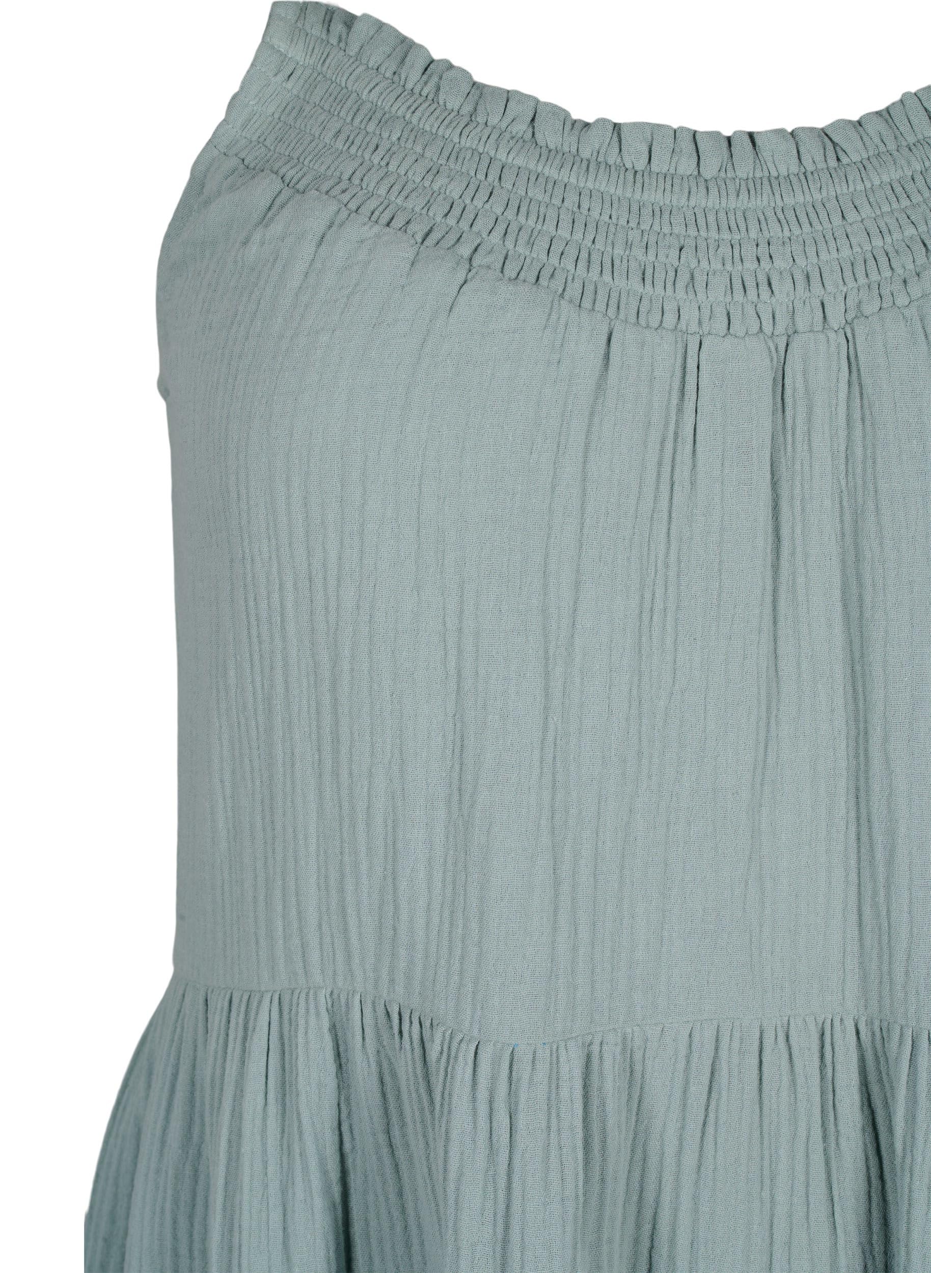 Zizzi Dresses Trägerkleid Baumwolle Midi A-Linie 42-60