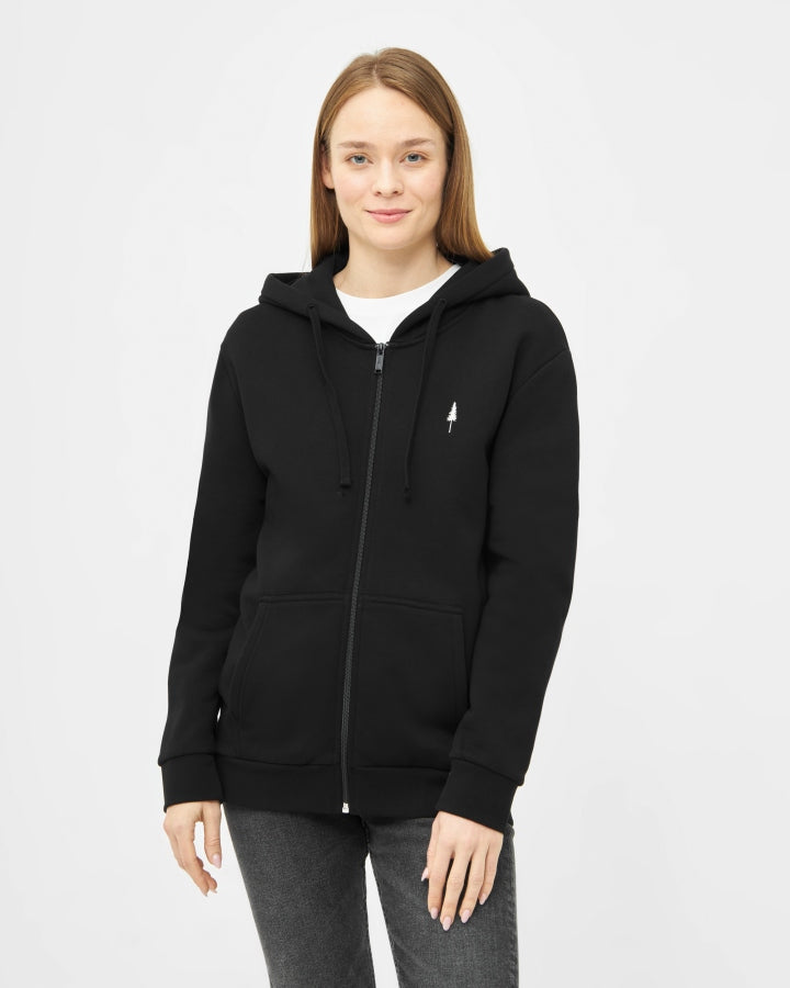NIKIN TreeHoodie Jacket Kapuzenjacke schwarz Bio