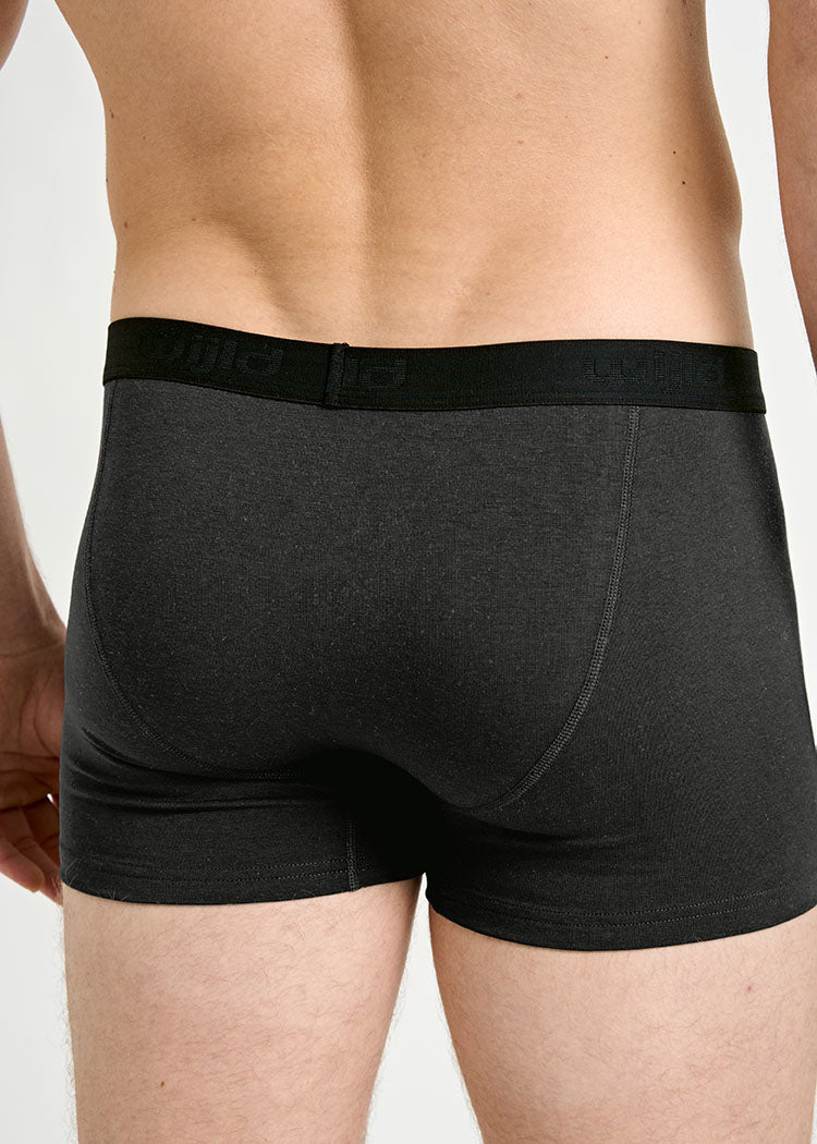 Wijld Manny Boxershorts Herren Anthrazit Holz