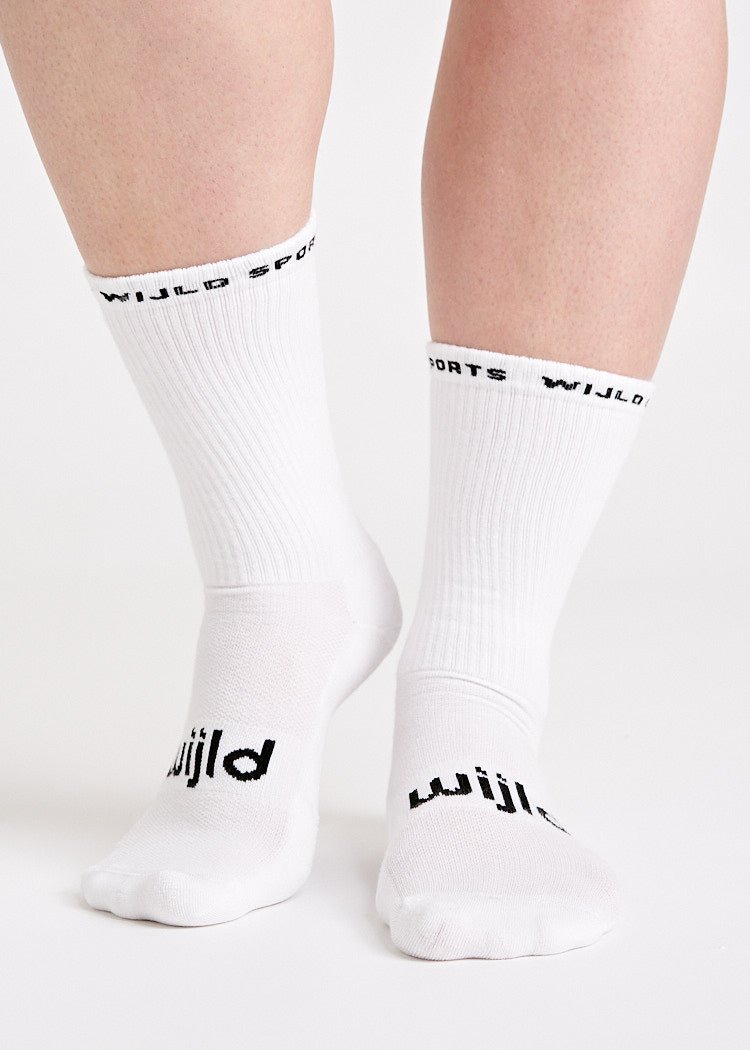 Wijld Woodsocks Tennissocken Sport Bright White 39-42 Lyocell