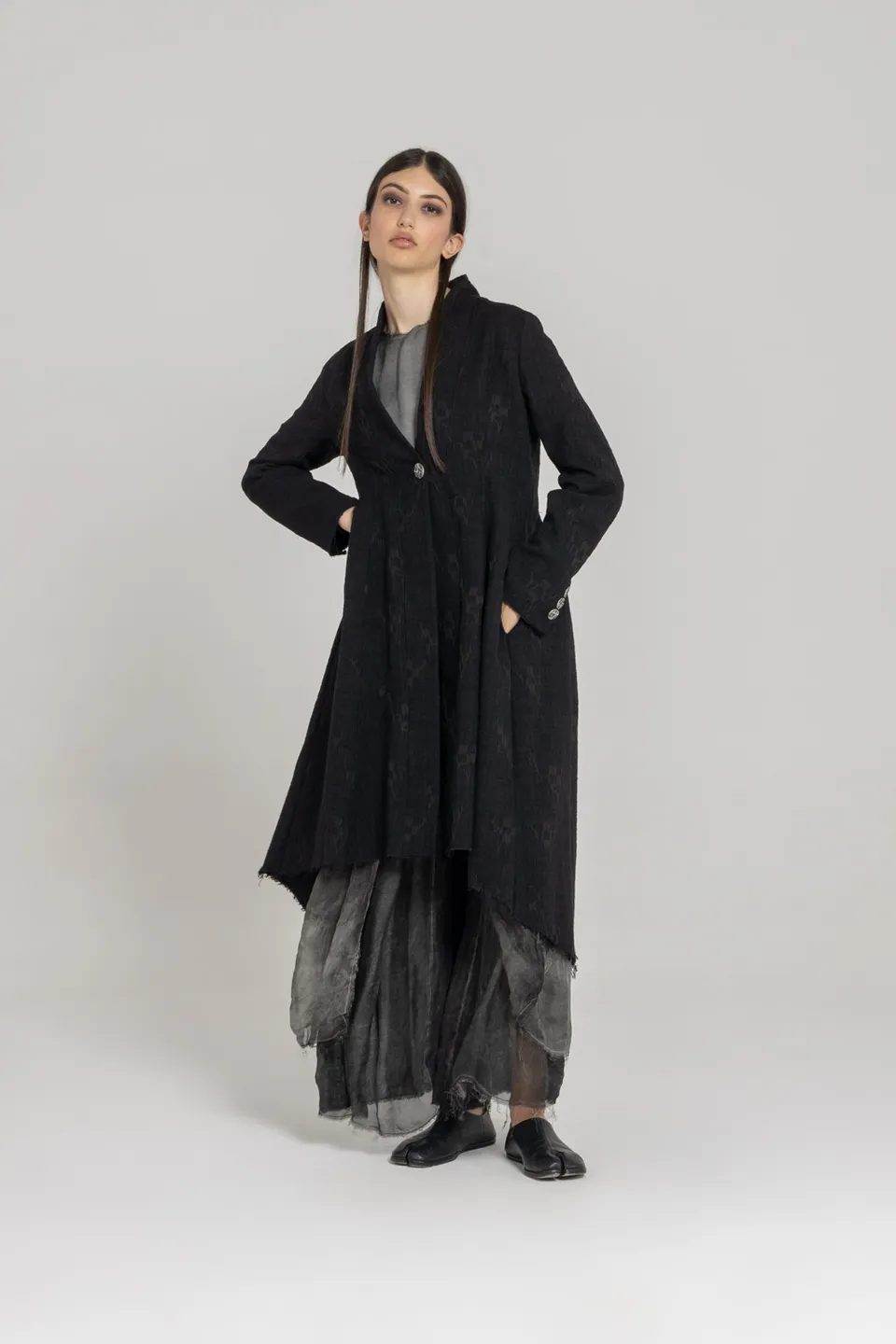 Sanctamuerte Capispalla Blazer Lungo Longblazer Baumwolle