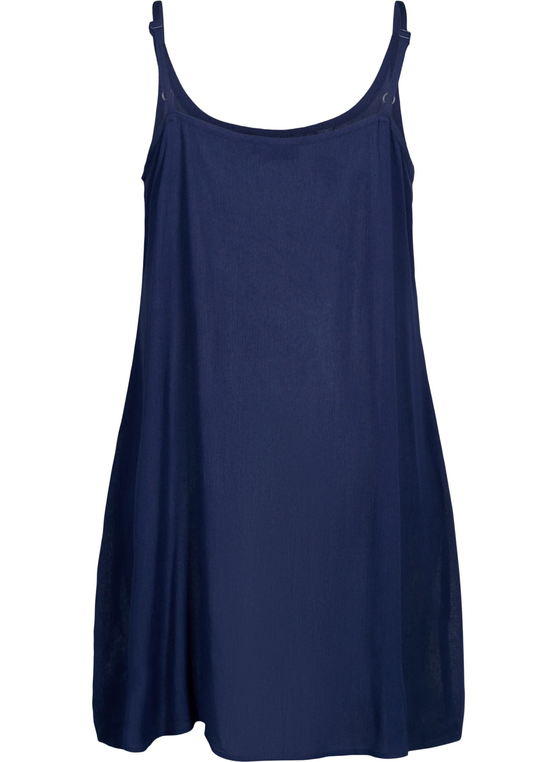 Zizzi Dresses Midikleid Viskose Träger Ecovero A-Linie