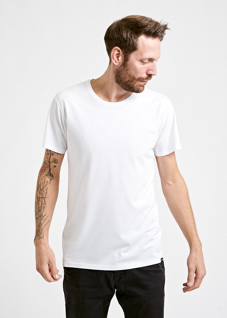 Wijld WoodShirt Alex T-Shirt Herren Bright White Lyocell